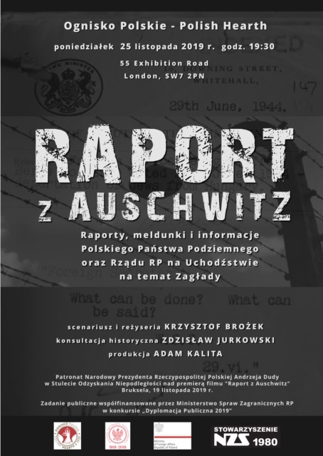 Raport z Auschwitz - projekcja w Londynie