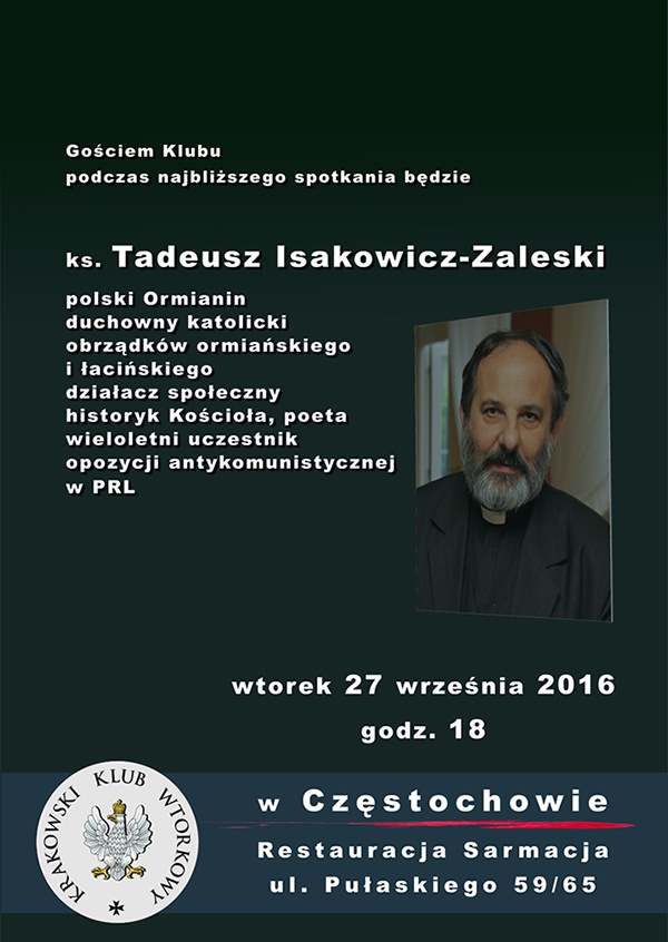 Spotaknie w Częstochowie - ks. Isakowicz-Zaleski