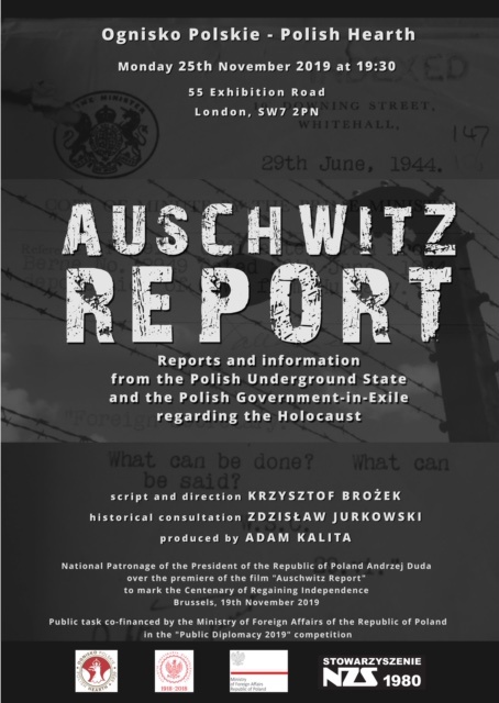 Raport z Auschwitz - projekcja w Londynie